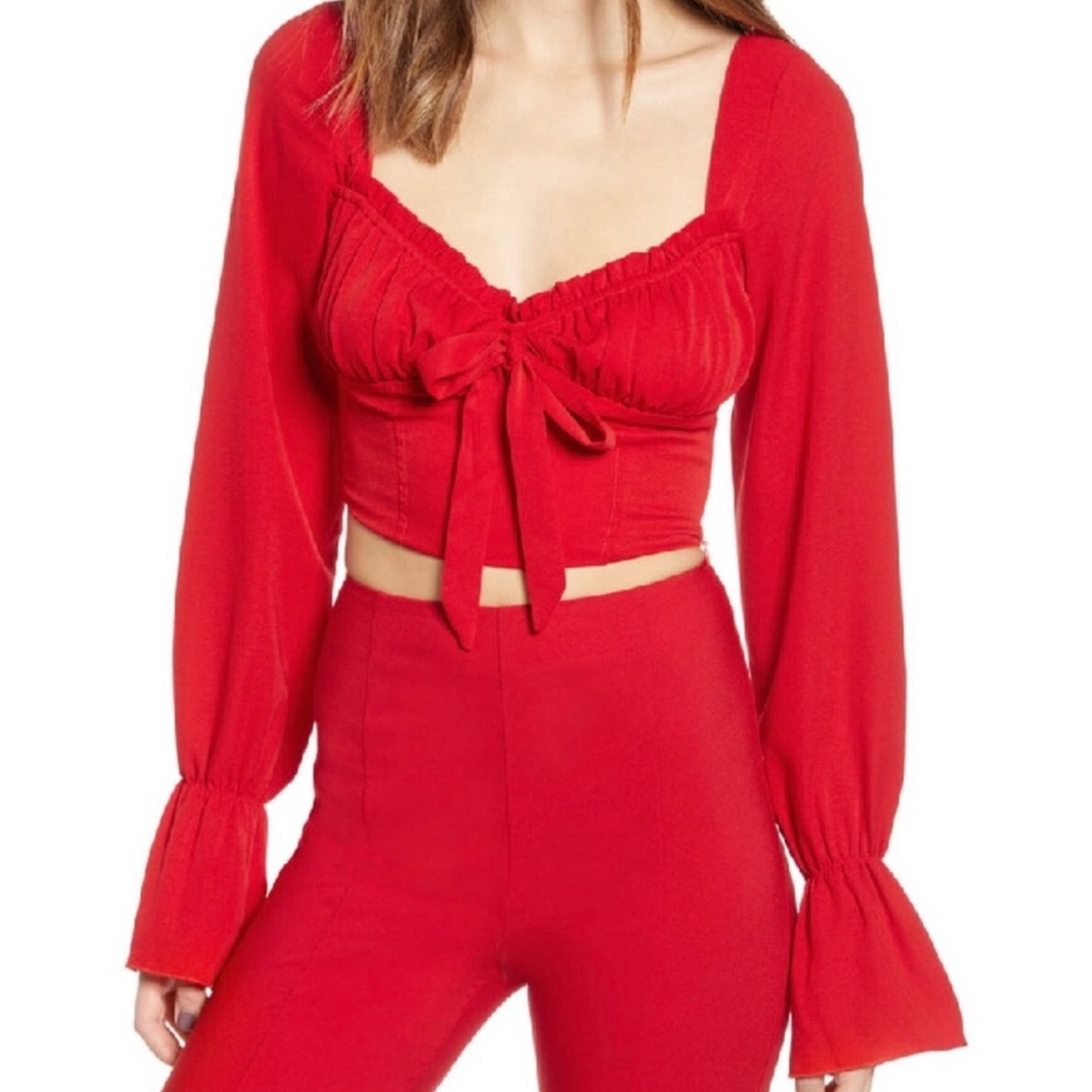 Tiger mist ocha crop top